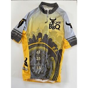 de Tour BBQ 2011 Cycling Jersey Adult Small Kansas City Atac Sportswear bikecore
